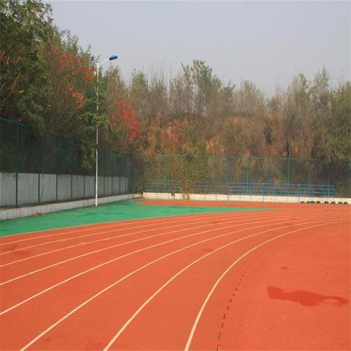塑胶跑道学校操场橡胶防滑地面彩色颗粒跑道透气型混合型预制型全国